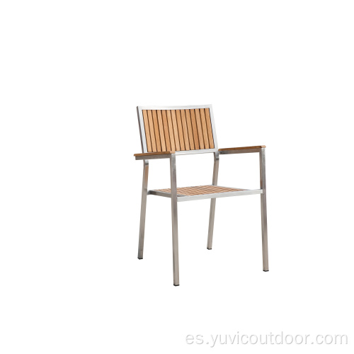 Conjunto de comedor al aire libre de teca de muebles de exterior